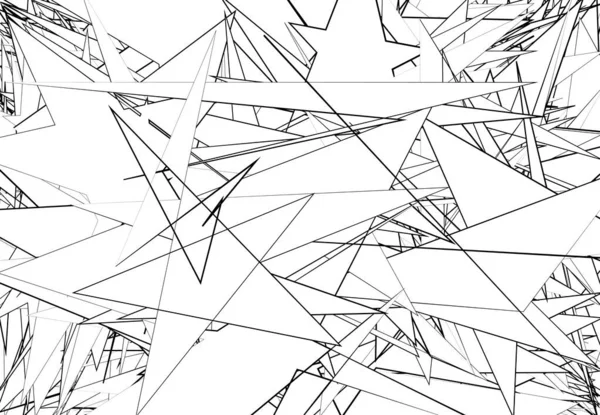 Абстрактные Черно Белые Монохромные Геометрический Фон Текстура Измельчённая Бумага — стоковый вектор