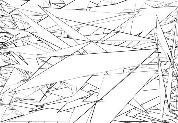 Abstractos Superpuestos Blanco Negro Formas Monocromas Fondo Arte Geométrico Textura — Vector de stock