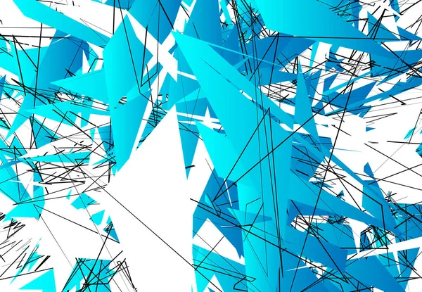 Випадкова Хаотична Робота Сучасного Мистецтва Векторні Ілюстрації Випадкові Лінії Форми — стоковий вектор