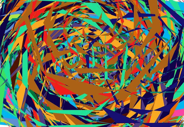 Espirales Aleatorios Remolinos Giros Abstractos Geométricos Coloridos Textura Multicolor Patrón — Archivo Imágenes Vectoriales