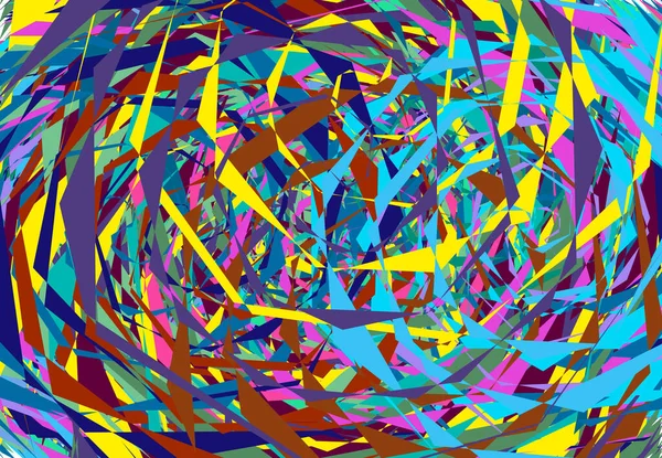 Espirales Aleatorios Remolinos Giros Abstractos Geométricos Coloridos Textura Multicolor Patrón — Archivo Imágenes Vectoriales