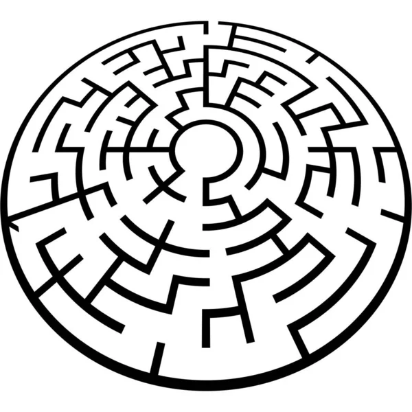 Labyrinthe Soluble Labyrinthe Illustration Vectorielle Jeu Puzzle — Image vectorielle