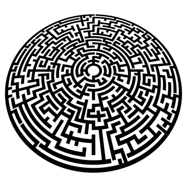 Labyrinthe Soluble Labyrinthe Illustration Vectorielle Jeu Puzzle — Image vectorielle