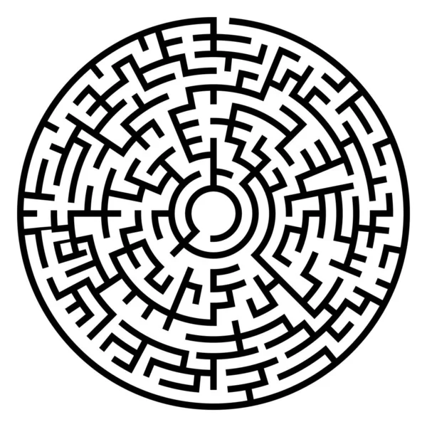 Řešení Bludiště Labyrint Puzzle Hra Vektorové Ilustrace — Stockový vektor