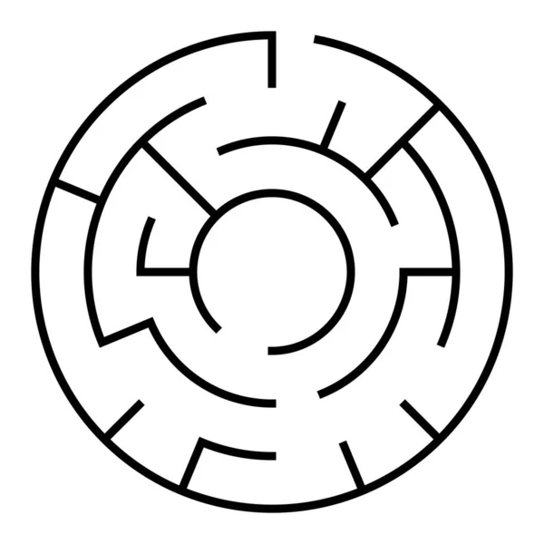 Labyrinthe Soluble Labyrinthe Illustration Vectorielle Jeu Puzzle — Image vectorielle