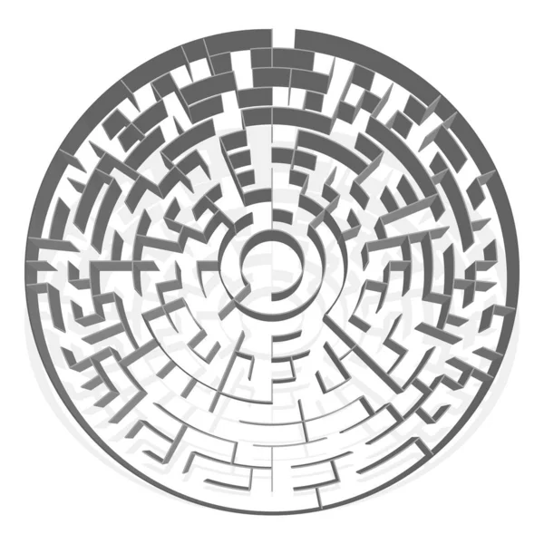 Labyrinthes Solubles Labyrinthes Puzzle Jeu Casse Tête — Image vectorielle