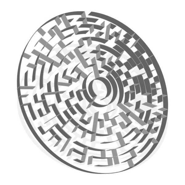 Solvable Mazes Labyrinths Puzzle Brain Teaser Game — Stock Vector