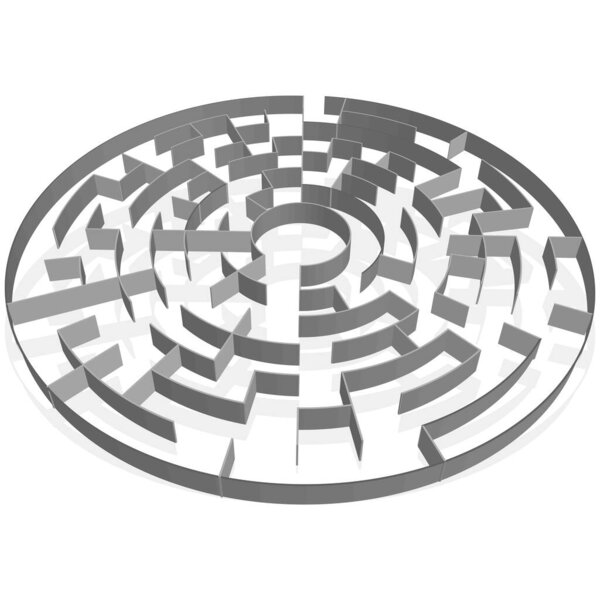 Solvable 3D Mazes, Labyrinths. Puzzle, brain teaser game