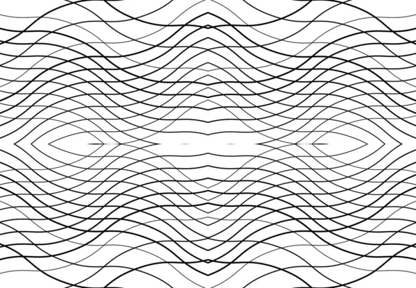 可重复且易碎的网格 由锯齿形 纵横交错和波浪形交织线 纵横交织线和交织线组成的网格 抽象格子和格栅 格子和格子纹理 图案和背景 — 图库矢量图片