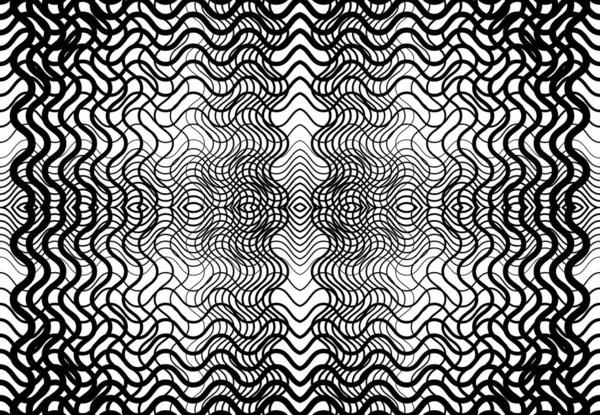 Grille Reproductible Carrelable Maille Zig Zag Entrelacement Croisé Ondulé Entrelacement — Image vectorielle