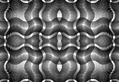 Tekrarlanabilir ve fayanslanabilir ızgara, zig-zag ağı, çapraz çapraz ve dalgalı birleşme, iç içe geçme ve iç içe geçme çizgileri. soyut kafes ve ızgara, ızgara ve ağ dokusu, desen ve arkaplan