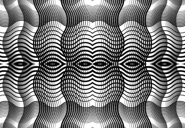 Tekrarlanabilir ve fayanslanabilir ızgara, zig-zag ağı, çapraz çapraz ve dalgalı birleşme, iç içe geçme ve iç içe geçme çizgileri. soyut kafes ve ızgara, ızgara ve ağ dokusu, desen ve arkaplan