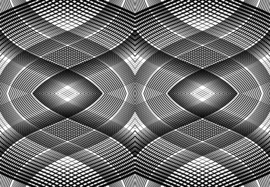 Tekrarlanabilir ve fayanslanabilir ızgara, zig-zag ağı, çapraz çapraz ve dalgalı birleşme, iç içe geçme ve iç içe geçme çizgileri. soyut kafes ve ızgara, ızgara ve ağ dokusu, desen ve arkaplan