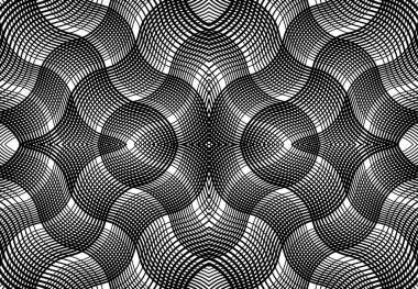 Tekrarlanabilir ve fayanslanabilir ızgara, zig-zag ağı, çapraz çapraz ve dalgalı birleşme, iç içe geçme ve iç içe geçme çizgileri. soyut kafes ve ızgara, ızgara ve ağ dokusu, desen ve arkaplan