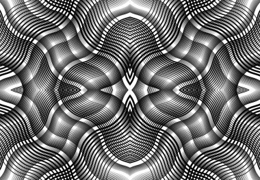 Tekrarlanabilir ve fayanslanabilir ızgara, zig-zag ağı, çapraz çapraz ve dalgalı birleşme, iç içe geçme ve iç içe geçme çizgileri. soyut kafes ve ızgara, ızgara ve ağ dokusu, desen ve arkaplan