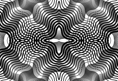 Tekrarlanabilir ve fayanslanabilir ızgara, zig-zag ağı, çapraz çapraz ve dalgalı birleşme, iç içe geçme ve iç içe geçme çizgileri. soyut kafes ve ızgara, ızgara ve ağ dokusu, desen ve arkaplan