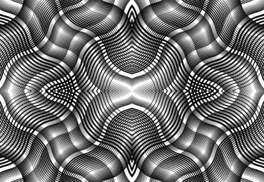 Tekrarlanabilir ve fayanslanabilir ızgara, zig-zag ağı, çapraz çapraz ve dalgalı birleşme, iç içe geçme ve iç içe geçme çizgileri. soyut kafes ve ızgara, ızgara ve ağ dokusu, desen ve arkaplan