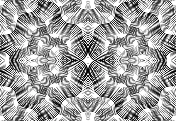 Repeatable Tileable Grid Mesh Zig Zag Criss Cross Wavy Interlace — Stock Vector