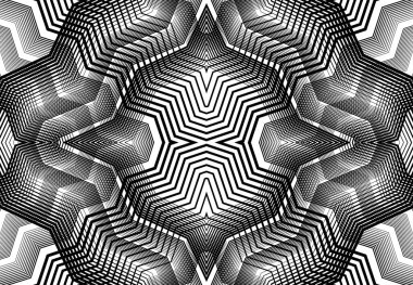 Tekrarlanabilir ve fayanslanabilir ızgara, zig-zag ağı, çapraz çapraz ve dalgalı birleşme, iç içe geçme ve iç içe geçme çizgileri. soyut kafes ve ızgara, ızgara ve ağ dokusu, desen ve arkaplan