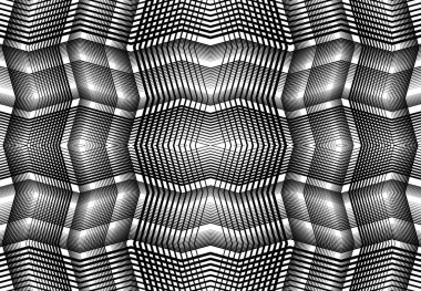 Tekrarlanabilir ve fayanslanabilir ızgara, zig-zag ağı, çapraz çapraz ve dalgalı birleşme, iç içe geçme ve iç içe geçme çizgileri. soyut kafes ve ızgara, ızgara ve ağ dokusu, desen ve arkaplan