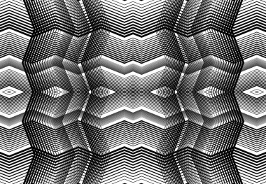 Tekrarlanabilir ve fayanslanabilir ızgara, zig-zag ağı, çapraz çapraz ve dalgalı birleşme, iç içe geçme ve iç içe geçme çizgileri. soyut kafes ve ızgara, ızgara ve ağ dokusu, desen ve arkaplan