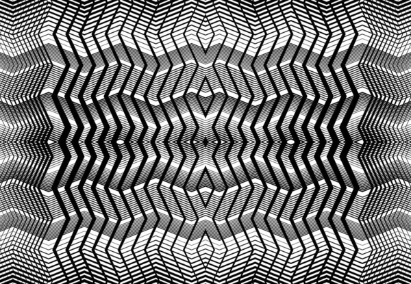 Grille Reproductible Carrelable Maille Zig Zag Entrelacement Croisé Ondulé Entrelacement — Image vectorielle