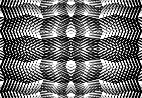 Grade Repetível Telha Malha Zig Zag Cruzamento Entrelaçamento Ondulado Entrelaçamento — Vetor de Stock
