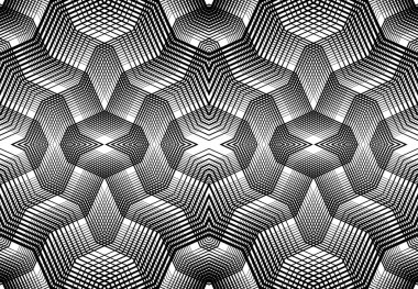 Tekrarlanabilir ve fayanslanabilir ızgara, zig-zag ağı, çapraz çapraz ve dalgalı birleşme, iç içe geçme ve iç içe geçme çizgileri. soyut kafes ve ızgara, ızgara ve ağ dokusu, desen ve arkaplan