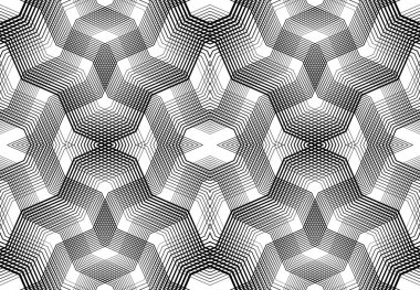 Tekrarlanabilir ve fayanslanabilir ızgara, zig-zag ağı, çapraz çapraz ve dalgalı birleşme, iç içe geçme ve iç içe geçme çizgileri. soyut kafes ve ızgara, ızgara ve ağ dokusu, desen ve arkaplan