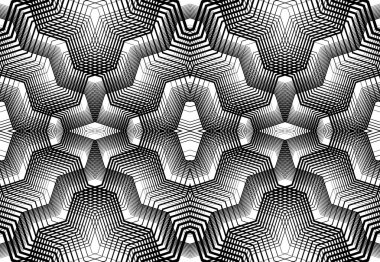 Tekrarlanabilir ve fayanslanabilir ızgara, zig-zag ağı, çapraz çapraz ve dalgalı birleşme, iç içe geçme ve iç içe geçme çizgileri. soyut kafes ve ızgara, ızgara ve ağ dokusu, desen ve arkaplan