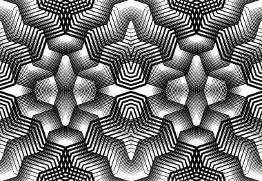 Tekrarlanabilir ve fayanslanabilir ızgara, zig-zag ağı, çapraz çapraz ve dalgalı birleşme, iç içe geçme ve iç içe geçme çizgileri. soyut kafes ve ızgara, ızgara ve ağ dokusu, desen ve arkaplan