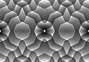 Tekrarlanabilir ve fayanslanabilir ızgara, zig-zag ağı, çapraz çapraz ve dalgalı birleşme, iç içe geçme ve iç içe geçme çizgileri. soyut kafes ve ızgara, ızgara ve ağ dokusu, desen ve arkaplan