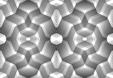 Tekrarlanabilir ve fayanslanabilir ızgara, zig-zag ağı, çapraz çapraz ve dalgalı birleşme, iç içe geçme ve iç içe geçme çizgileri. soyut kafes ve ızgara, ızgara ve ağ dokusu, desen ve arkaplan