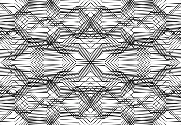 Repeatable Tileable Grid Mesh Zig Zag Criss Cross Wavy Interlace — Stock Vector