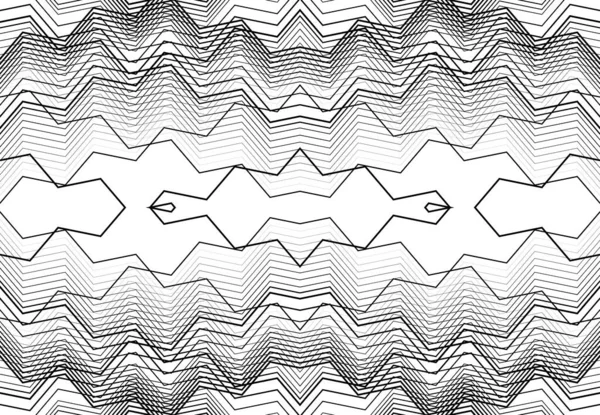 反復可能でテーブルグリッド ジグザグのメッシュ 十字線と波状のインターレース 絡み合い線と織り線 抽象的な格子と格子グリッドとメッシュのテクスチャパターンと背景 — ストックベクタ