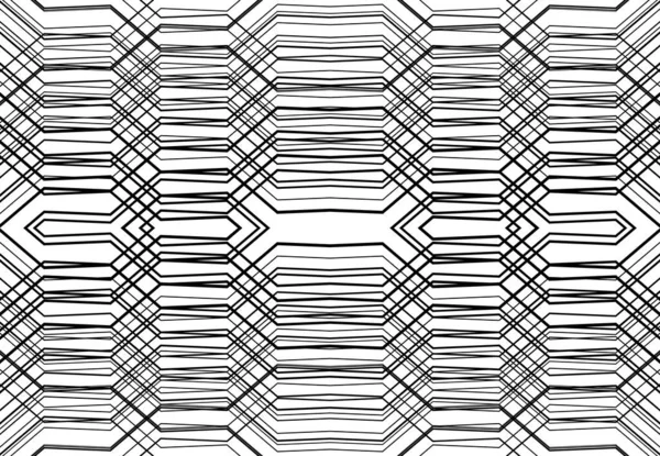 Repeatable Tileable Grid Mesh Zig Zag Criss Cross Wavy Interlace — Stock Vector