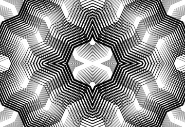 Tekrarlanabilir ve fayanslanabilir ızgara, zig-zag ağı, çapraz çapraz ve dalgalı birleşme, iç içe geçme ve iç içe geçme çizgileri. soyut kafes ve ızgara, ızgara ve ağ dokusu, desen ve arkaplan