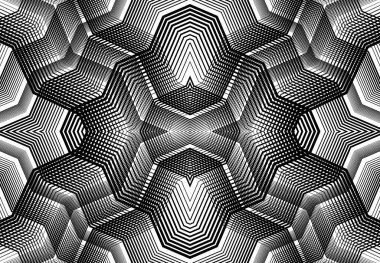 Tekrarlanabilir ve fayanslanabilir ızgara, zig-zag ağı, çapraz çapraz ve dalgalı birleşme, iç içe geçme ve iç içe geçme çizgileri. soyut kafes ve ızgara, ızgara ve ağ dokusu, desen ve arkaplan