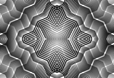 Tekrarlanabilir ve fayanslanabilir ızgara, zig-zag ağı, çapraz çapraz ve dalgalı birleşme, iç içe geçme ve iç içe geçme çizgileri. soyut kafes ve ızgara, ızgara ve ağ dokusu, desen ve arkaplan