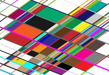 Tessallasyon, mozaik soyut renk, çok renkli ve geometrik arkaplan. Rastgele dikdörtgen, kare karolar açısal desen ve doku