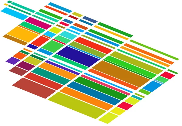 Tessallation Mosaico Abstracto Colorido Multicolor Fondo Geométrico Rectángulo Aleatorio Azulejos — Vector de stock