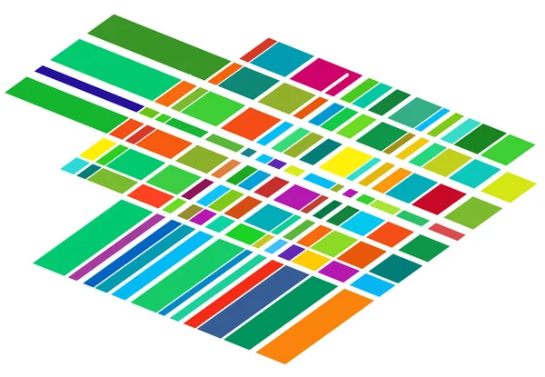 Tessalação Mosaico Abstrato Colorido Multicolorido Fundo Geométrico Retângulo Aleatório Azulejos —  Vetores de Stock