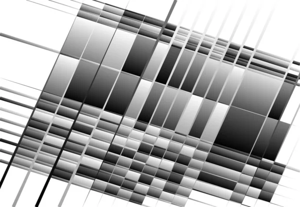 Tessallatie Mozaïek Abstracte Grijswaarden Zwart Wit Geometrische Achtergrond Willekeurige Rechthoek — Stockvector