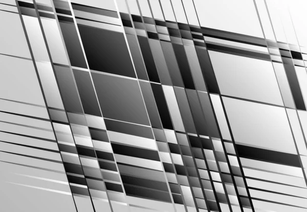Tessallation Mosaïque Abstraite Niveaux Gris Fond Noir Blanc Géométrique Rectangle — Image vectorielle