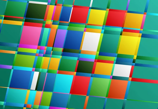 Tessalação Mosaico Abstrato Colorido Multicolorido Fundo Geométrico Retângulo Aleatório Azulejos — Vetor de Stock