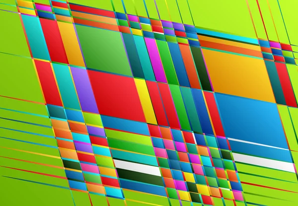 Tessallation Mosaïque Abstraite Colorée Fond Multicolore Géométrique Rectangle Aléatoire Carreaux — Image vectorielle