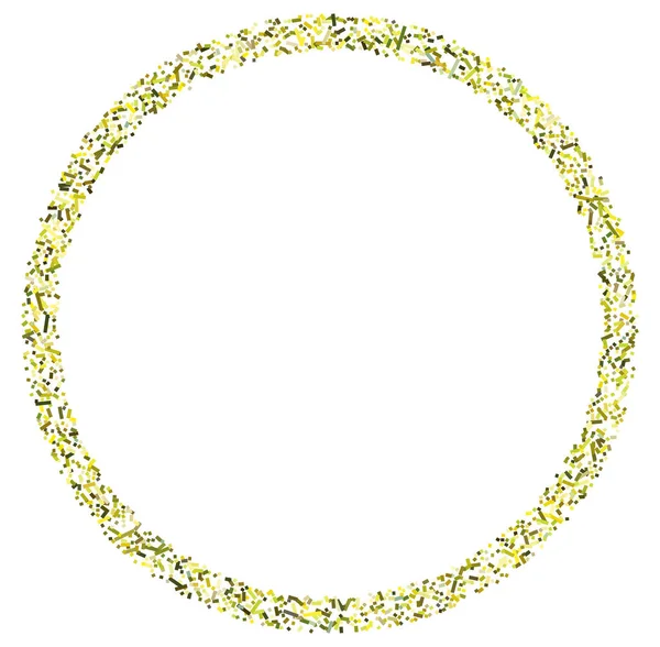 Quadri Casuali Colorati Formazione Cerchio Elemento Geometrico Astratto Cerchio Mosaico — Vettoriale Stock