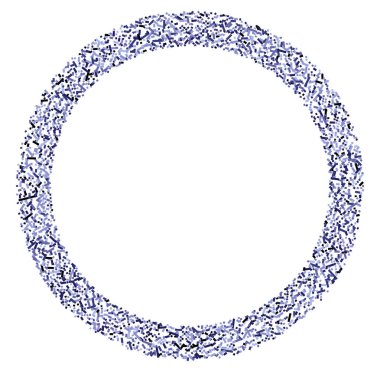 Daire biçimindeki renkli rastgele kareler soyut geometrik elementler. Çember, dairesel mozaik