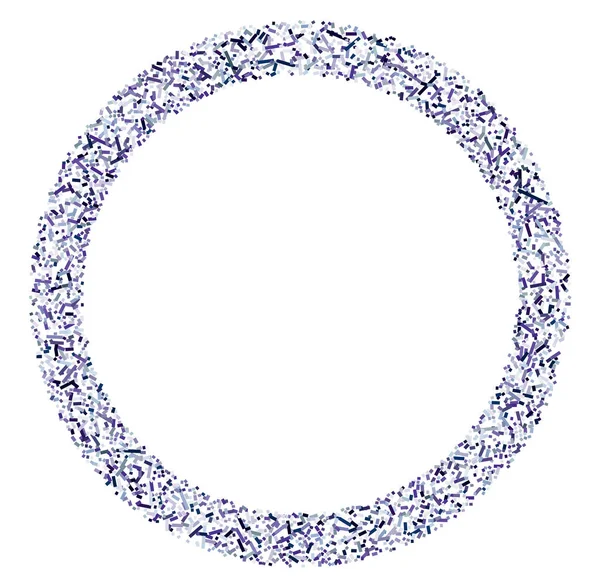 Carrés Aléatoires Colorés Forme Cercle Élément Géométrique Abstrait Cercle Mosaïque — Image vectorielle