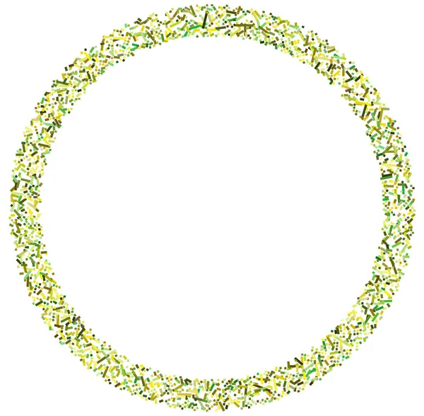 Quadrados Aleatórios Coloridos Formação Círculo Elemento Geométrico Abstrato Círculo Mosaico — Vetor de Stock